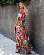 Day to Night Printed Kaftan Maxi