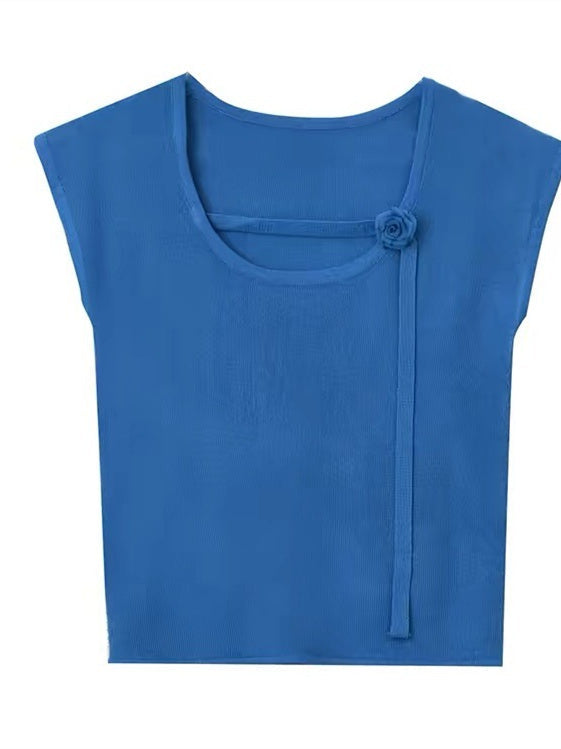Women's Patchwork Short-sleeved Shirt