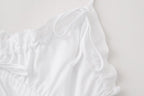 Pleated Fabric Trench Dress