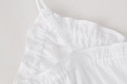 Pleated Fabric Trench Dress