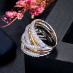 Sparkling Multi-Layer Ring