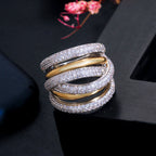 Sparkling Multi-Layer Ring