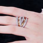 Sparkling Multi-Layer Ring