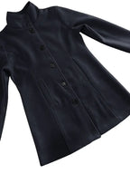 | Single-breasted knit coat