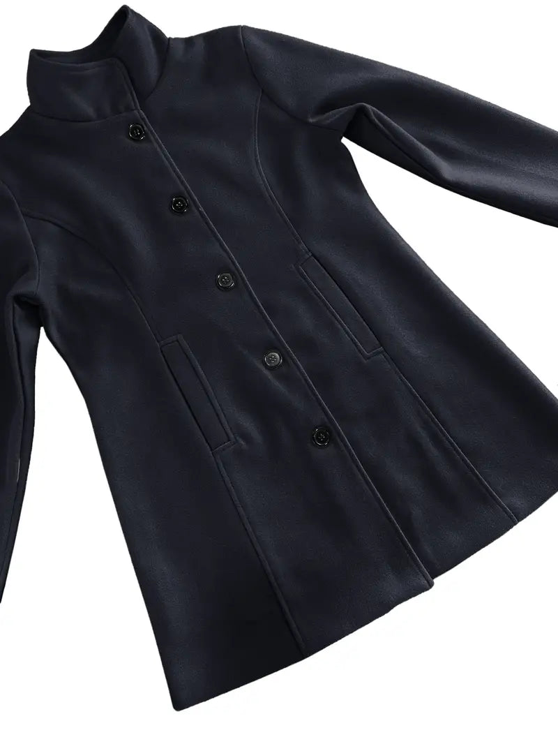 | Single-breasted knit coat