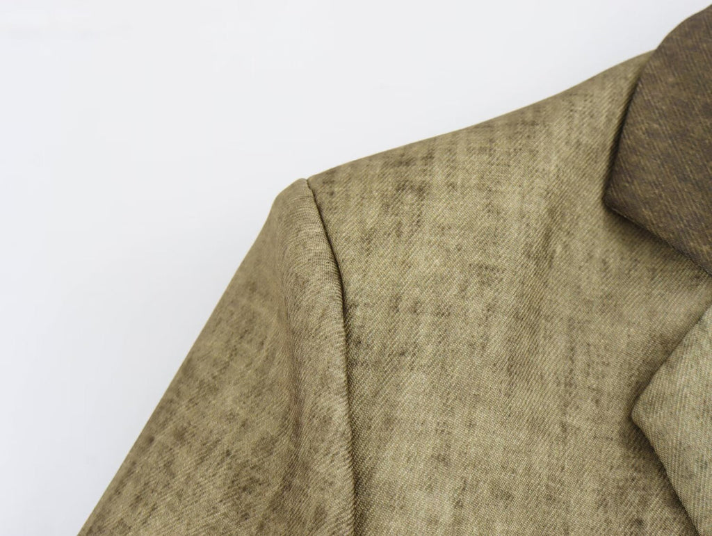 Linen Tie Dyed Long Sleeve Coat
