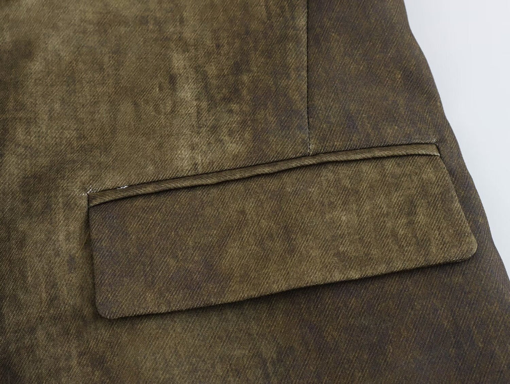 Linen Tie Dyed Long Sleeve Coat