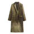 Linen Tie Dyed Long Sleeve Coat