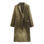 Linen Tie Dyed Long Sleeve Coat