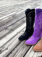 | Suede Boots in Midnight