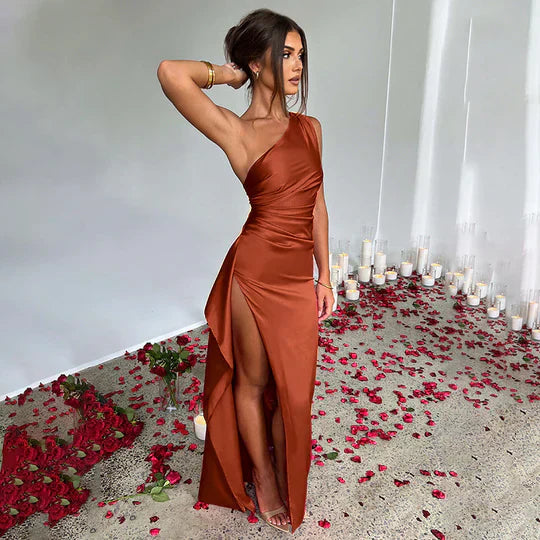 | Satin Maxi Dress