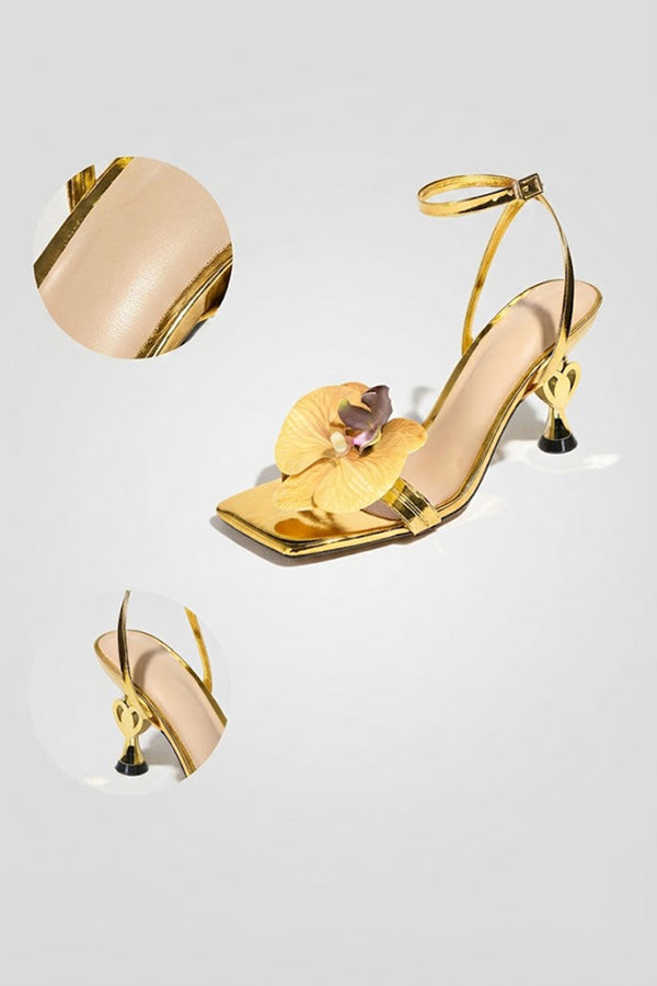 Orchid-style Open-toe Stiletto Sandals