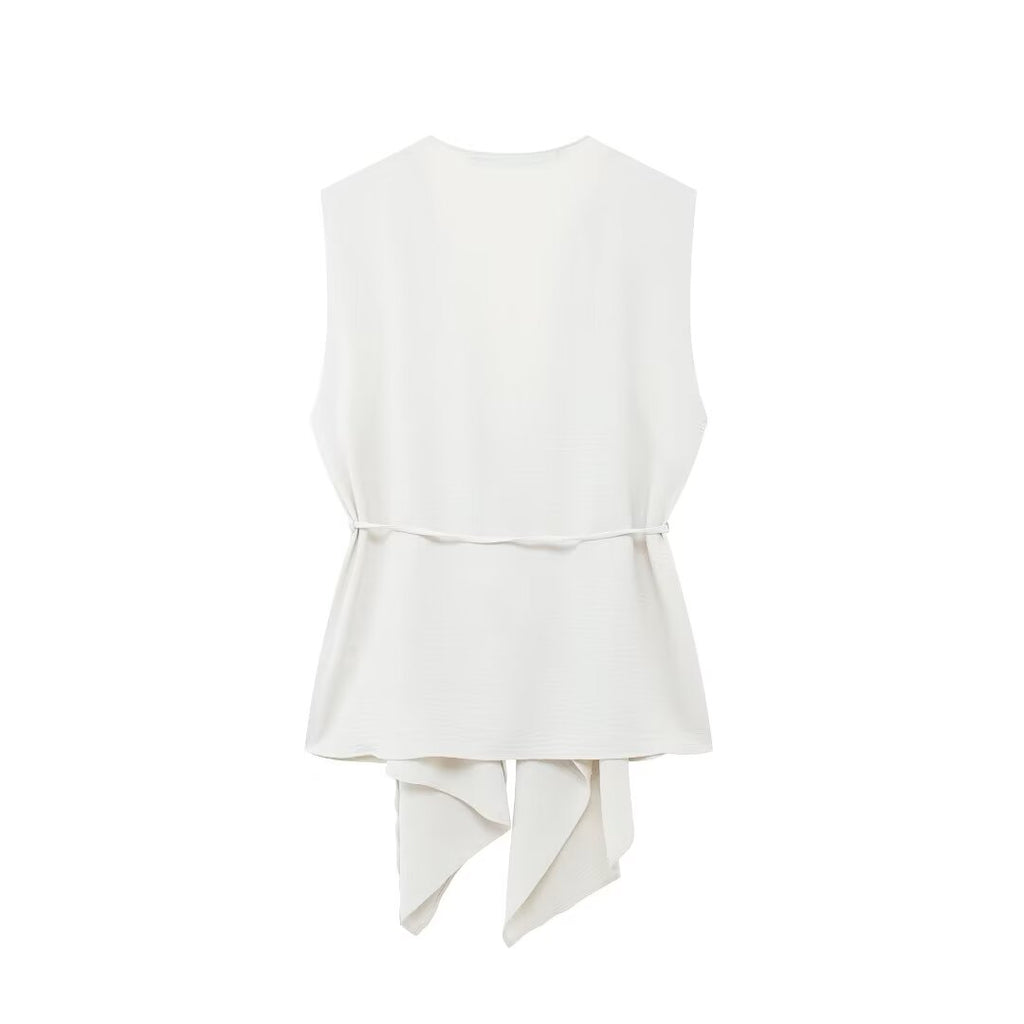 Belted Vertical Street Vest