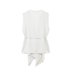 Belted Vertical Street Vest