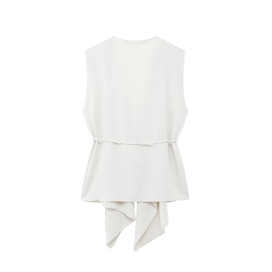 Belted Vertical Street Vest