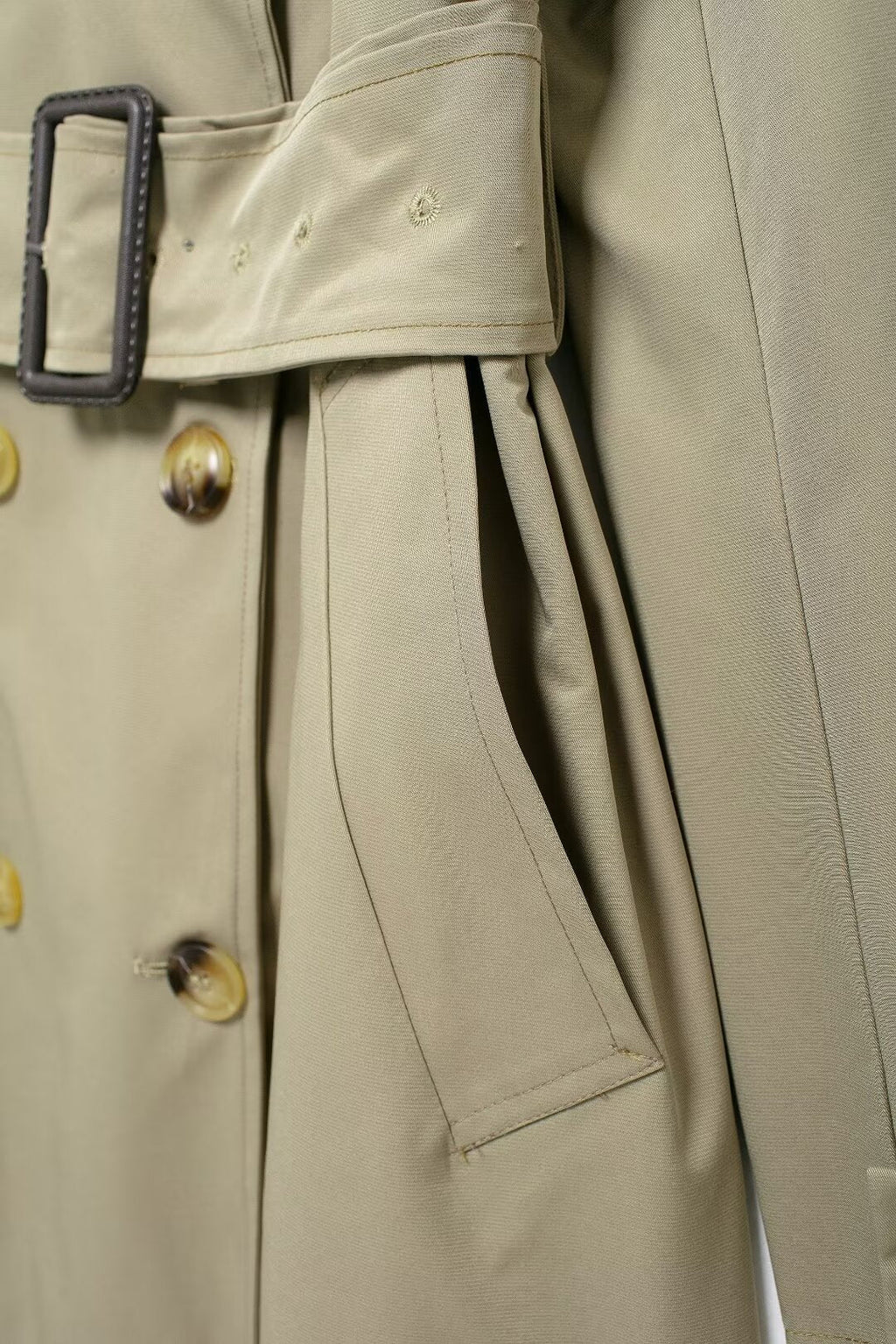 Elegant Double Breasted Trench Coat