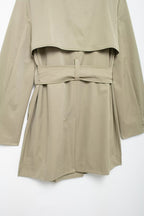 Elegant Double Breasted Trench Coat