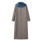 Checked Woolen Slim Coat