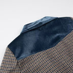 Checked Woolen Slim Coat