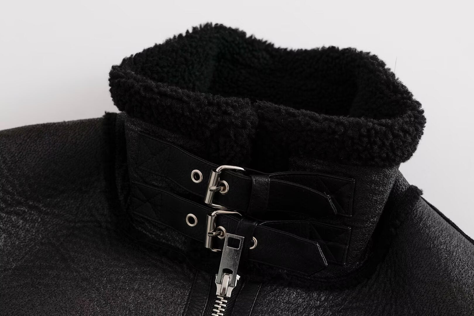 Faux Shearling Lamb Wool Vest Jacket