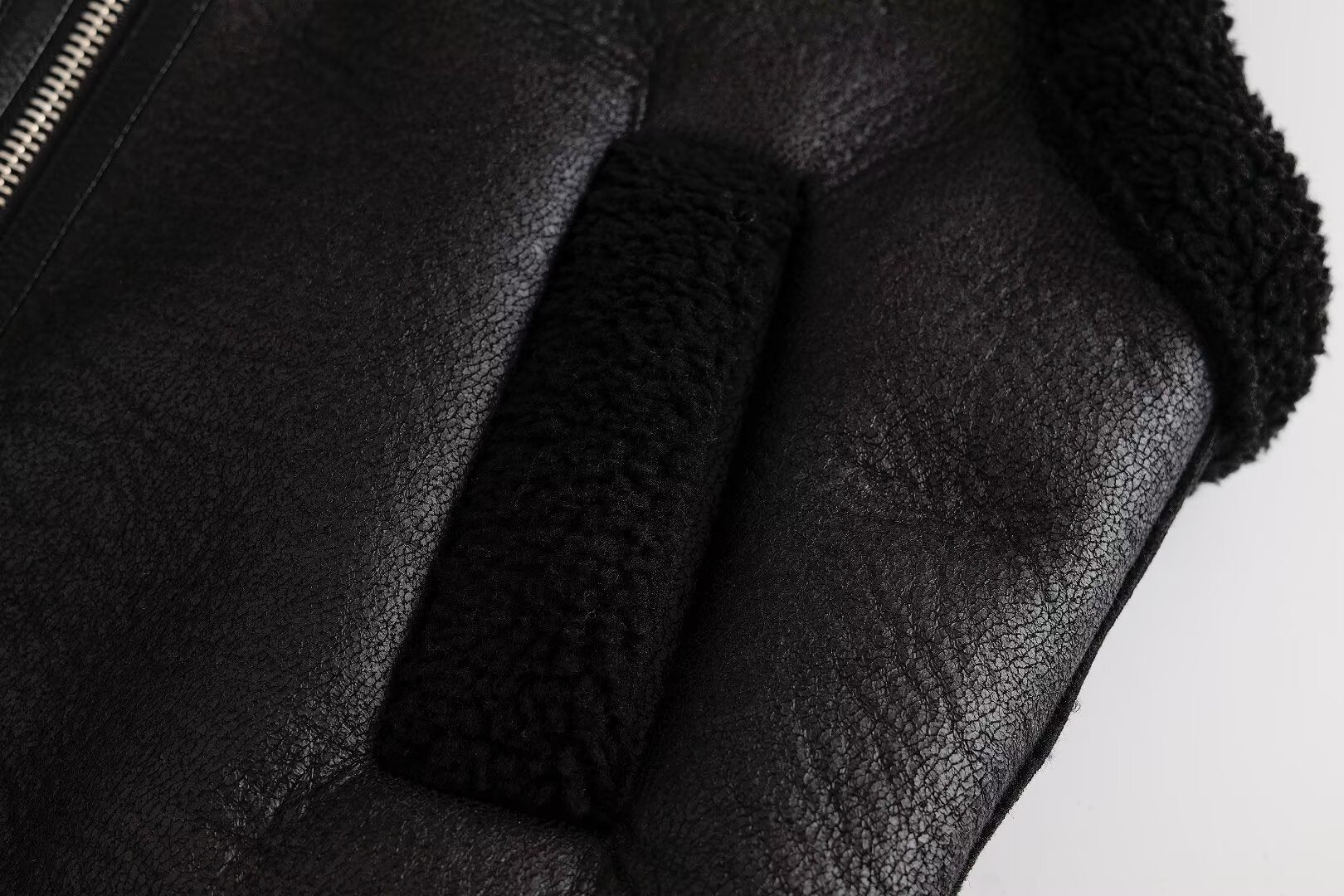 Faux Shearling Lamb Wool Vest Jacket