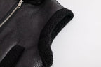 Faux Shearling Lamb Wool Vest Jacket
