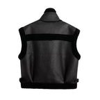 Faux Shearling Lamb Wool Vest Jacket