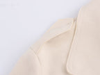Suede Texture Effect Trench Coat