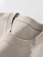 Men’s Solid Color Comfort Cotton Crew Neck Sweatshirt