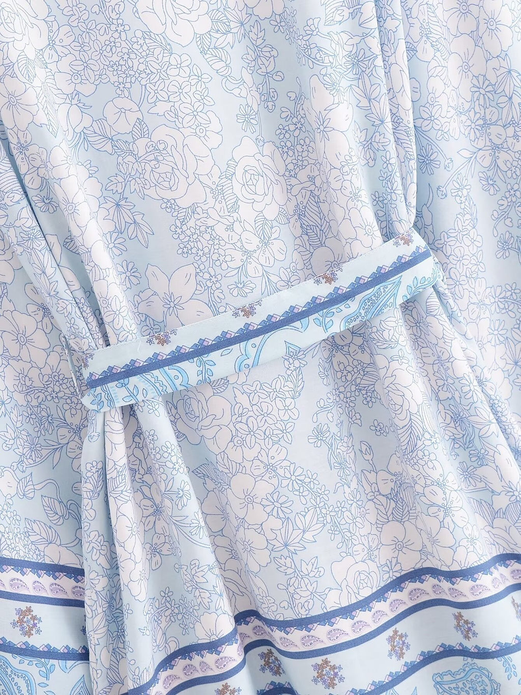 Rayon Printed Loose Kimono Coat
