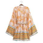 Rayon Printed Loose Kimono Coat