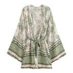Rayon Printed Loose Kimono Coat