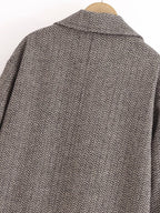 Twill Slimming Mid-Length Coat