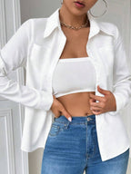 Collared Button-down Casual Shirt