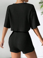 Liber Spring Women's Solid Color Solid Color 2-piece Sets