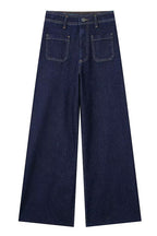 Straight Leg High Waist Pocketed Jeans