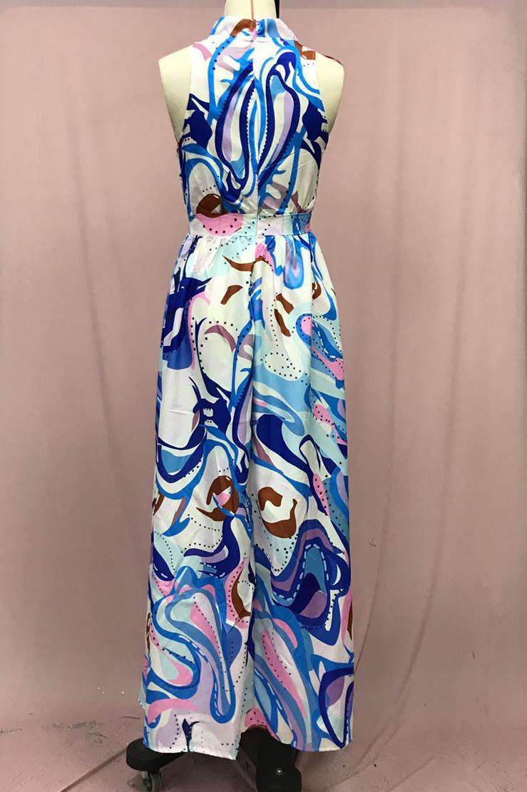 Erika Minimalist French Style Floral Chiffon Dress Evening Wear Edit