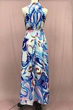 Erika Minimalist French Style Floral Chiffon Dress Evening Wear Edit