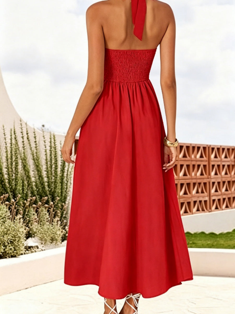 Camisoles Halter Backless Temperament Maxi Dresses