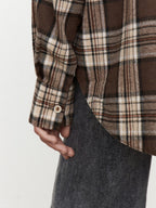 Plaid Oversize Coat Shirts