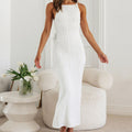 Marissa Luxe Water Ripple Textured Shirt Dress Elevated Occasion Wear