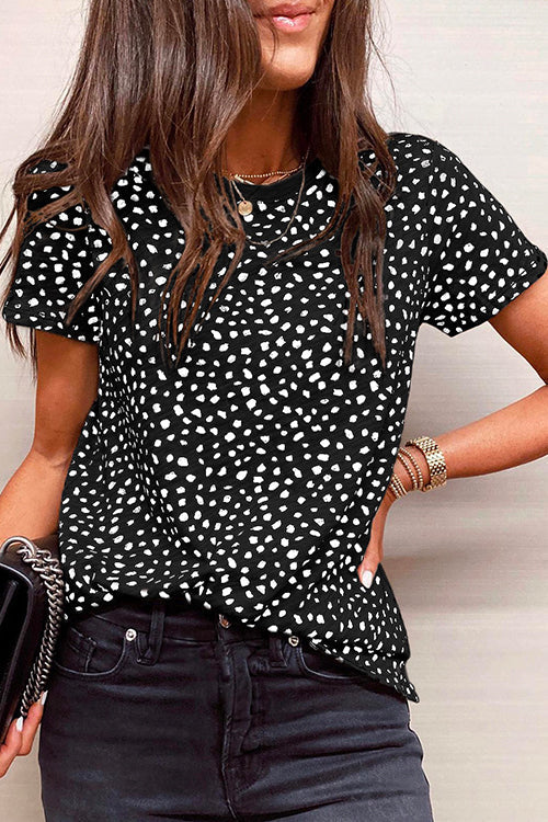Short Sleeve Printed Sweet T-shirt
