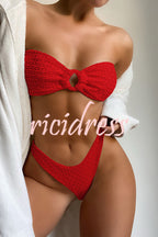 | Bandeau Bikini with Ring Neckline