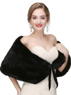 Faux Fur Wedding Shawl Shrug Bridal Wrap For Winter