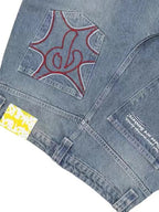 Trendy Fashion Simple Straight Style Boyfriend Jeans