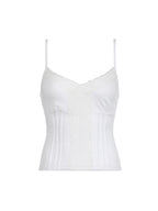 Lace V-Neck Divider Cami Top