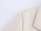 Button Decoration Soft Overcoat Jacket