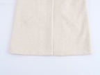 Button Decoration Soft Overcoat Jacket