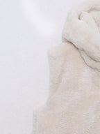 Faux Fur Hooded Vest Top
