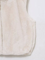 Faux Fur Hooded Vest Top